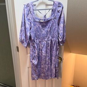 Ava & Viv Lavender Smocked Dress